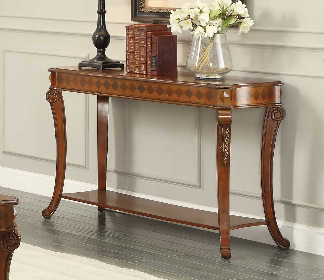 Homelegance Rutherford Sofa Table Classic Cherry 356205