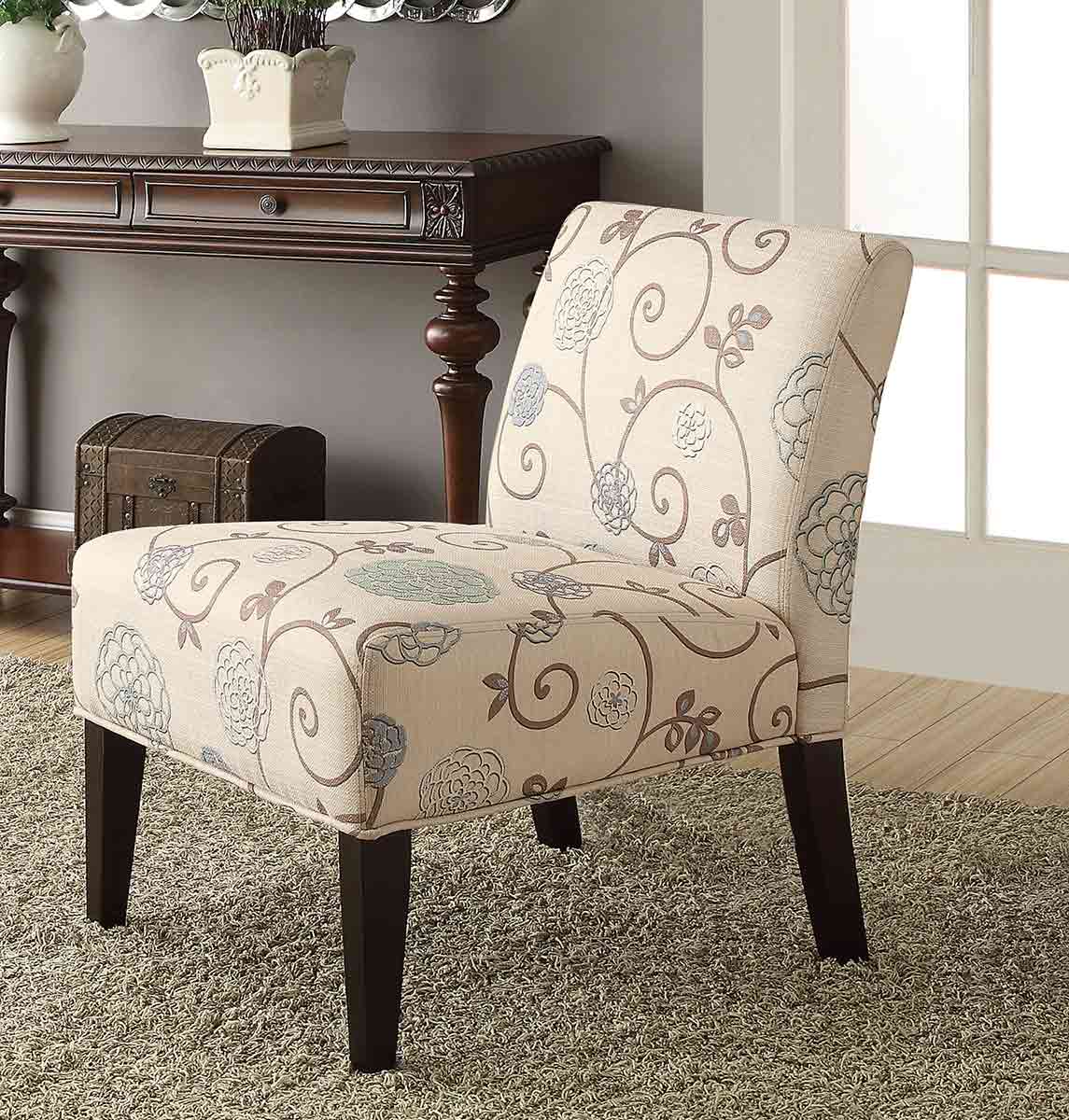 Homelegance Lifestyle Armless Lounge Chair - Printed Fabric