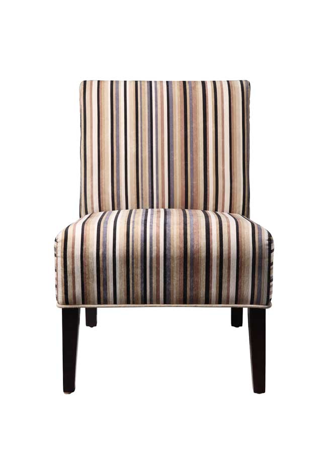 Homelegance Lifestyle Armless Lounge Chair in Stripe