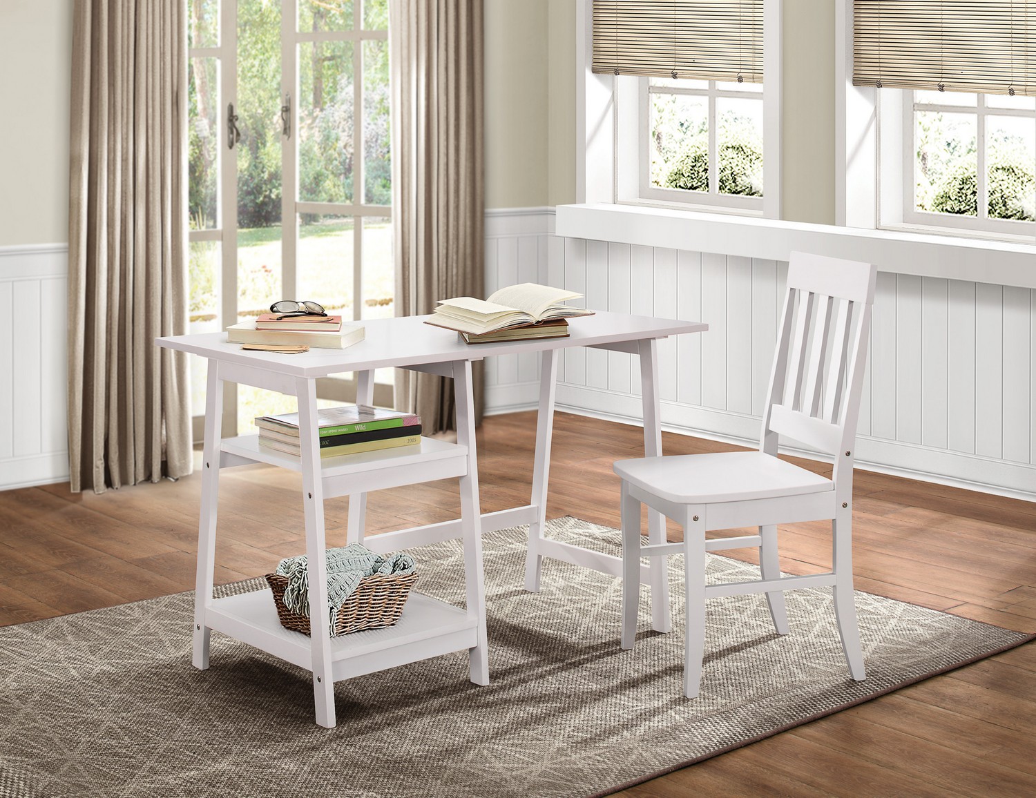 Homelegance Daily Writing Desk and Chair - White Homelegance Daily Writing Desk and Chair - White