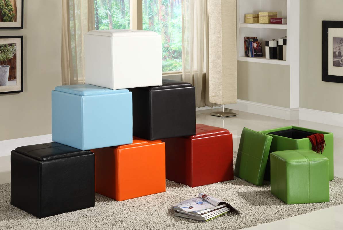 Homelegance Ladd Storage Cube Ottoman