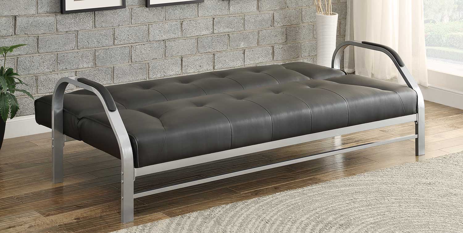 Homelegance Jaxon Elegant Lounger Sofa Bed Black 4848BK at