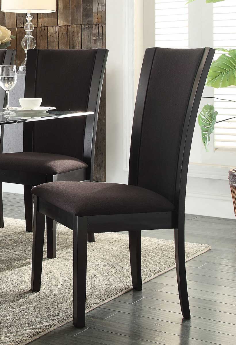 Homelegance Havre Side Chair - Dark Brown Fabric