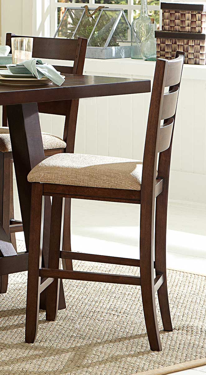 Homelegance Denton Mills Counter Height Chair - Beige Fabric