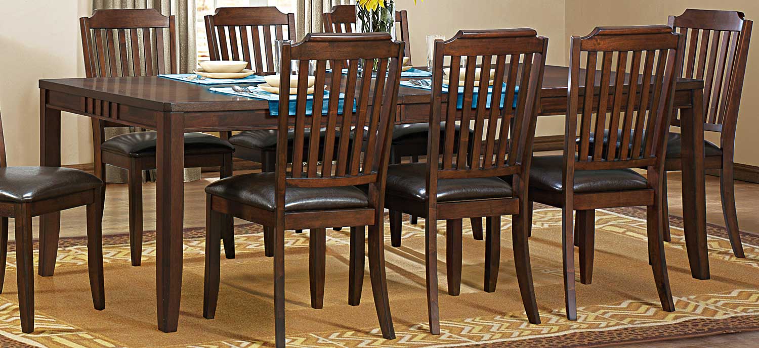 Homelegance Dickens Dining Table - Rich Brown