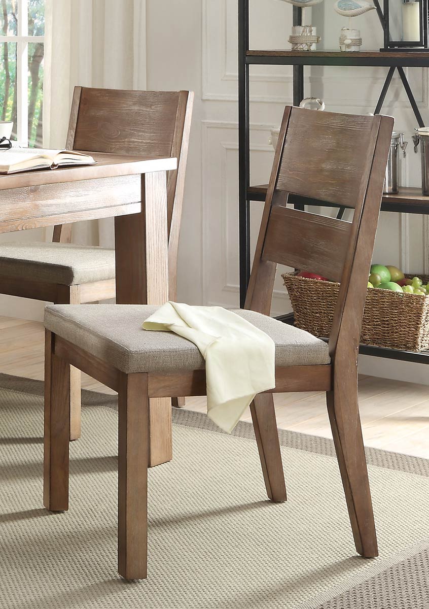 Homelegance Marion Side Chair - Natural Weathered