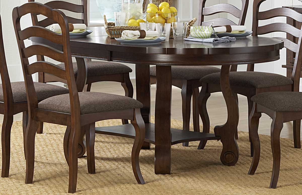 Homelegance Arlington Oval Dining Table with Butterfly Leaf