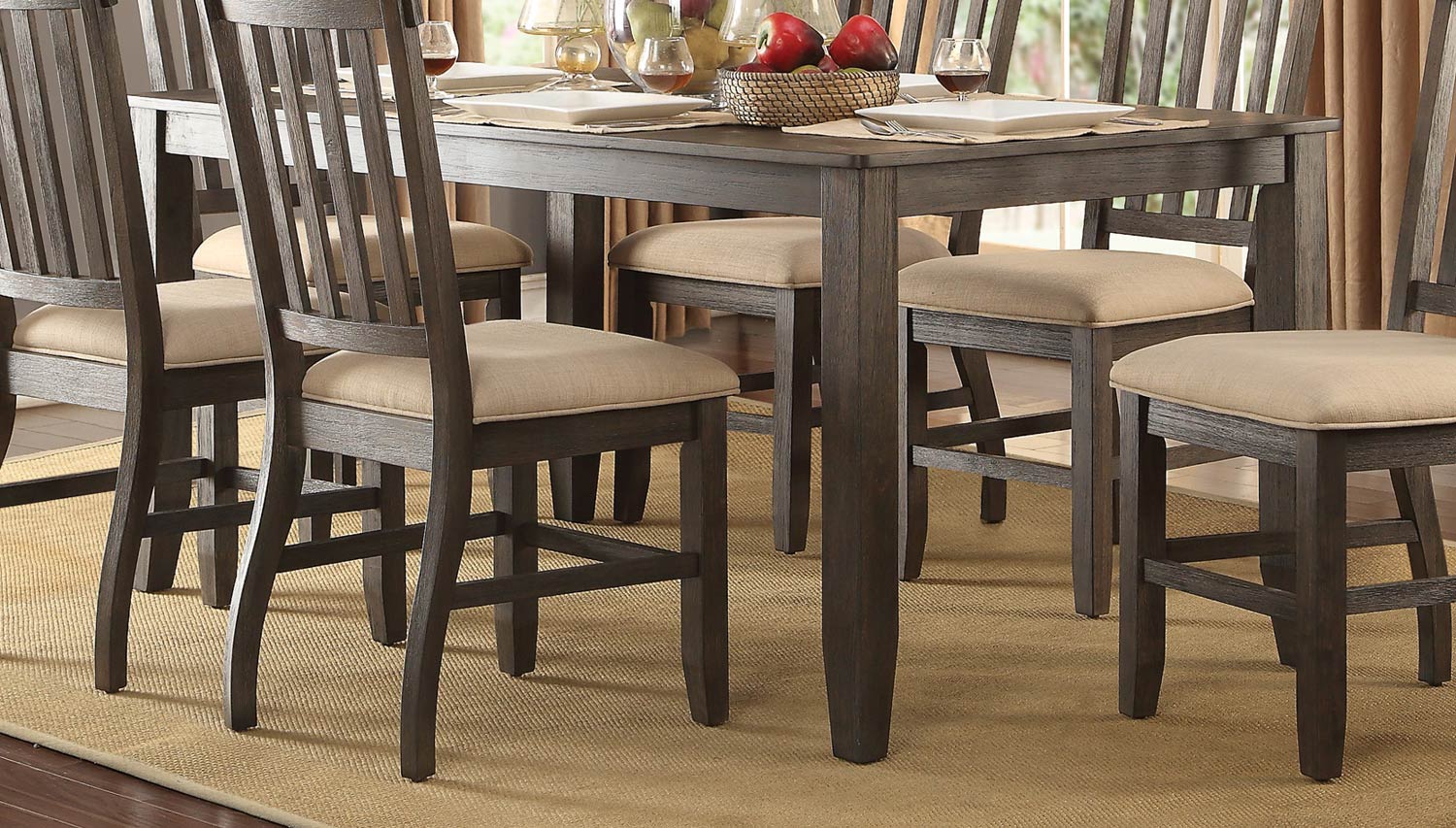 Homelegance Nantes Dining Table - Wire Brushed