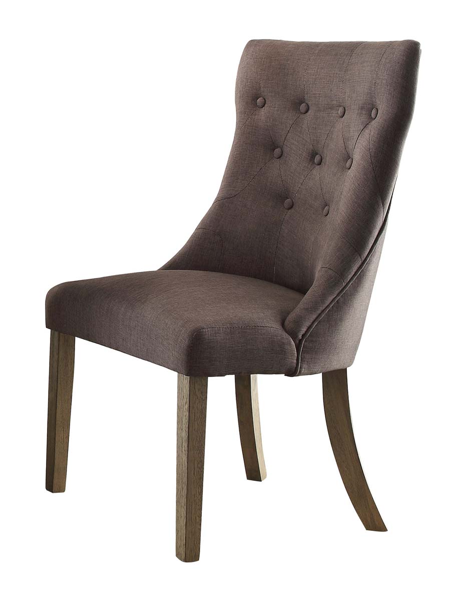 Homelegance Anna Claire Side Wing Chair - Driftwood/Grey
