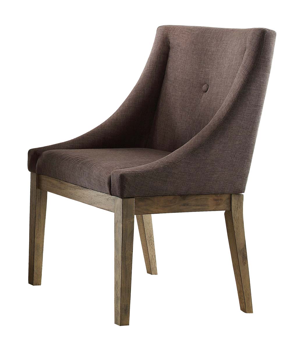 Homelegance Anna Claire Curved Arm Chair - Driftwood/Grey