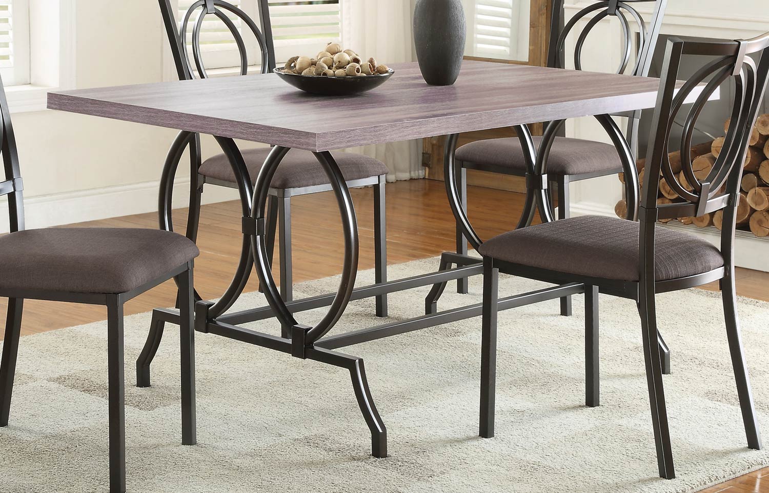 Homelegance Chama Dining Table - Metal/Wood