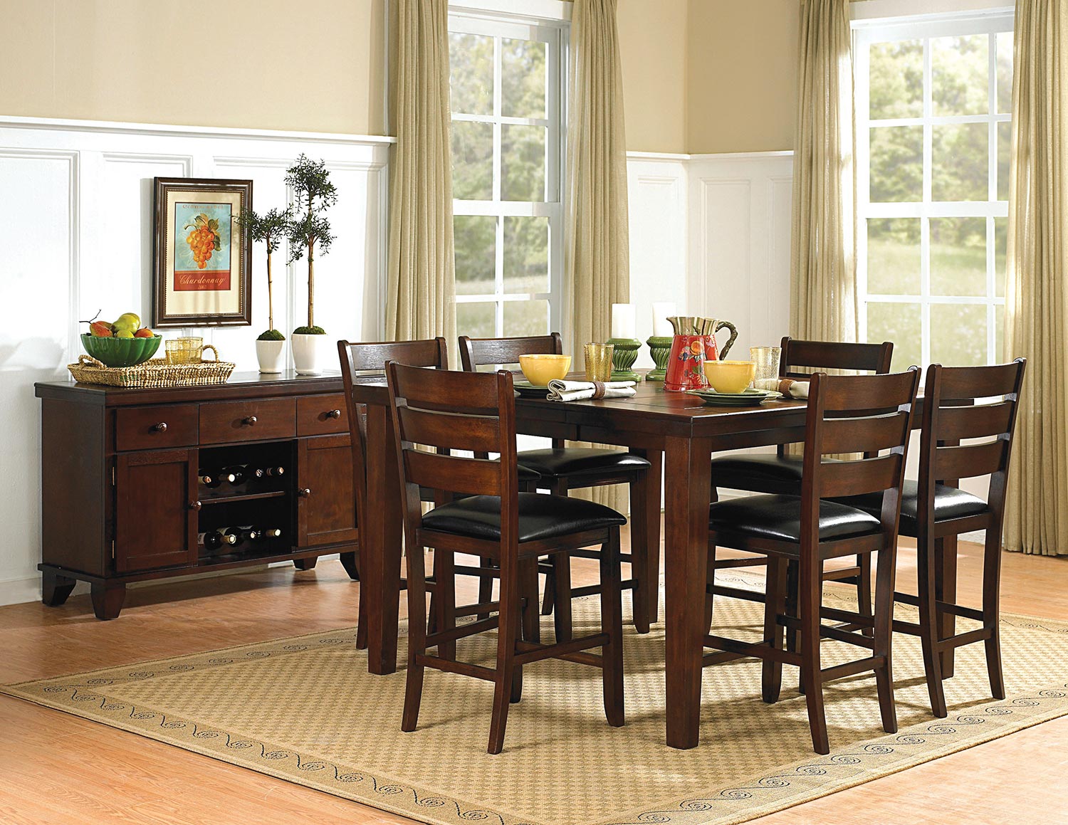 Homelegance Ameillia Counter Height Dining Set