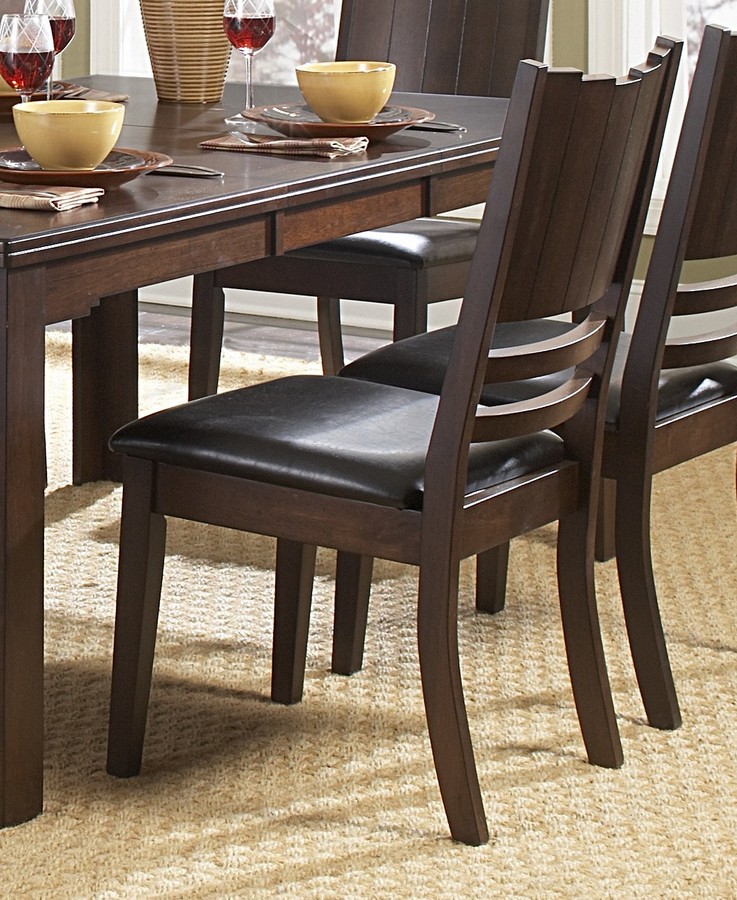 Homelegance Neely Side Chair in Dark Brown Leatherette Homelegance Neely Side Chair in Dark Brown Leatherette