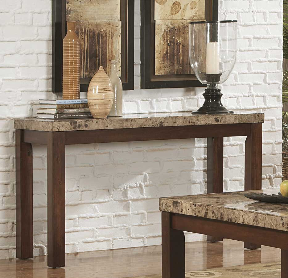 Homelegance Achillea Sofa Table with Marble Top