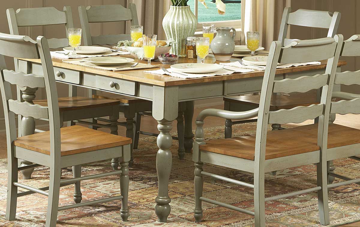 Homelegance Sedgefield Dining Table with Drawers-Green