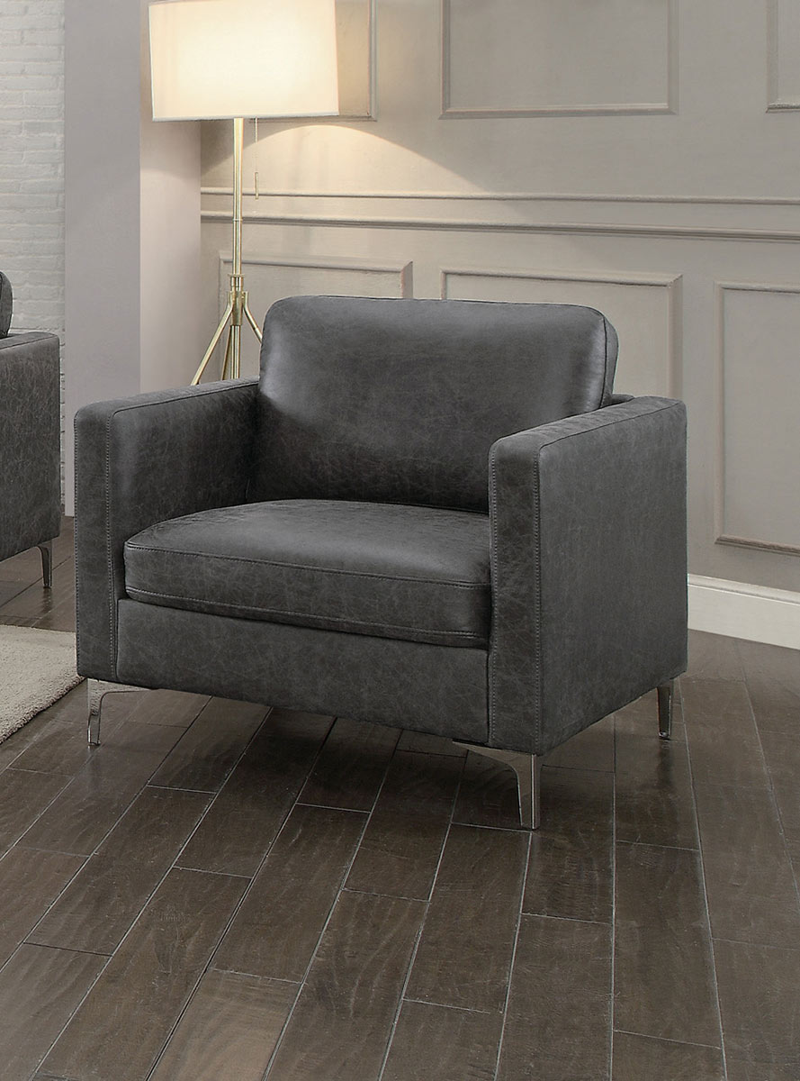 Homelegance Breaux Chair - Gray Fabric