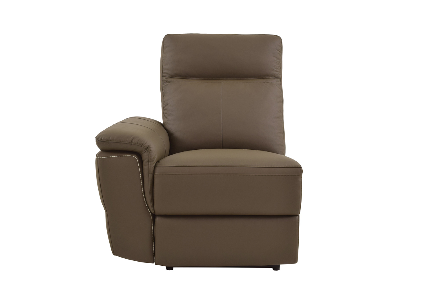 Homelegance Olympia Power Left Side Facing Reclining Chair - Raisin Top Grain Leather Match