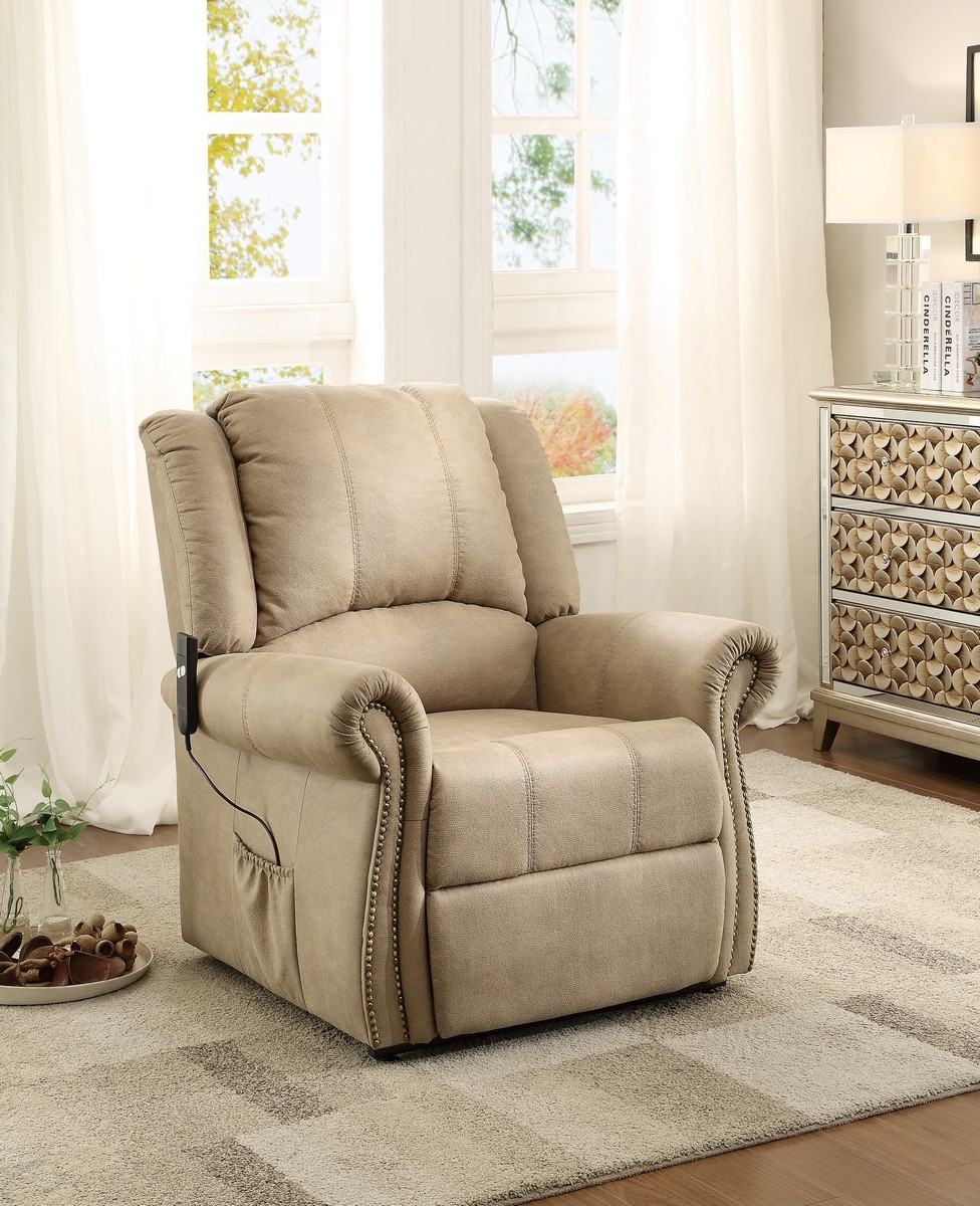 Homelegance Iola Power Lift Chair - Polyester - Taupe