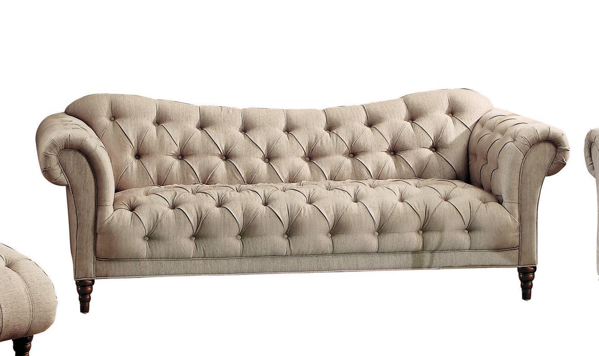 Homelegance St. Claire Sofa - Polyester - Brown Tone