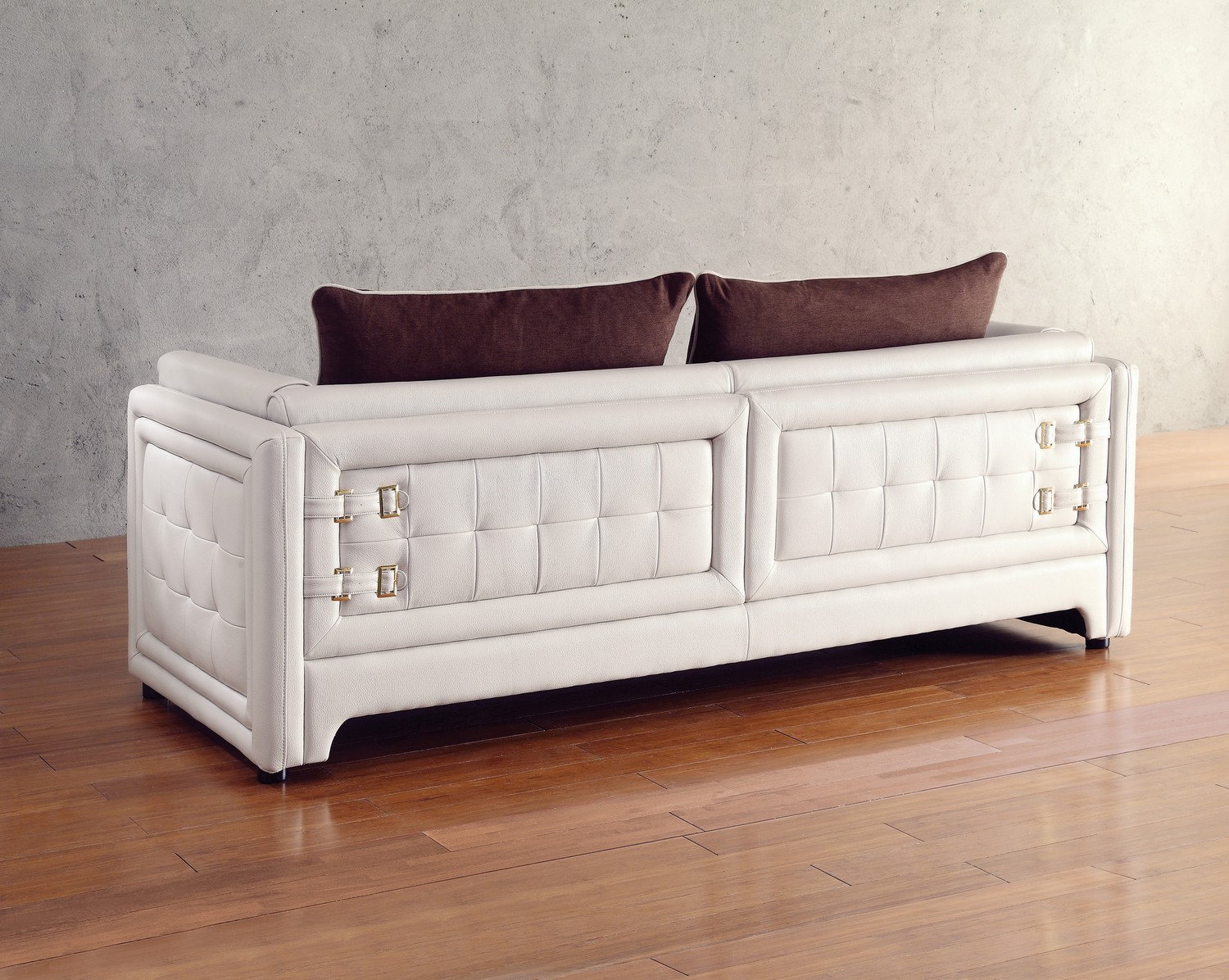 Homelegance Azure Sofa - Faux Leather - Off White