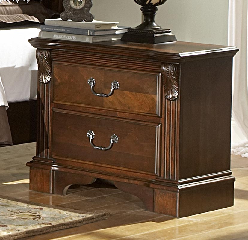 Homelegance Legacy Night Stand - Brown Cherry
