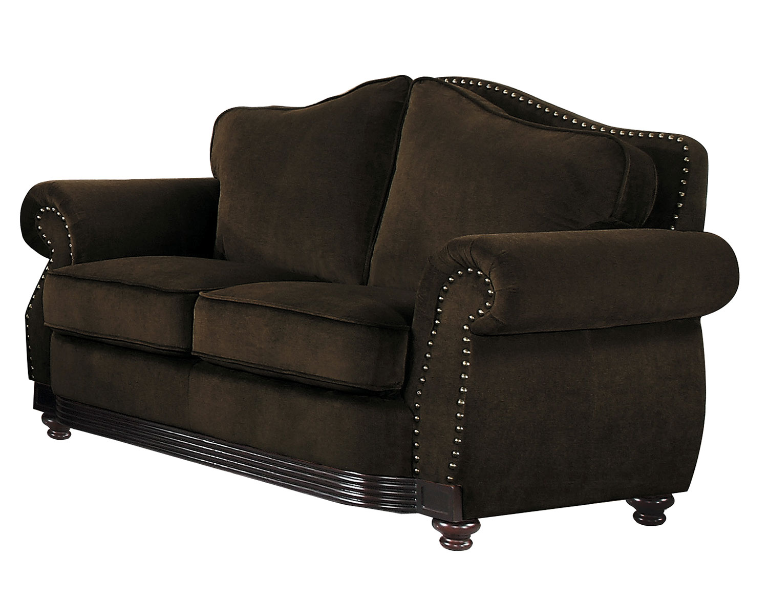 Homelegance Midwood Love Seat - Chocolate Chenille