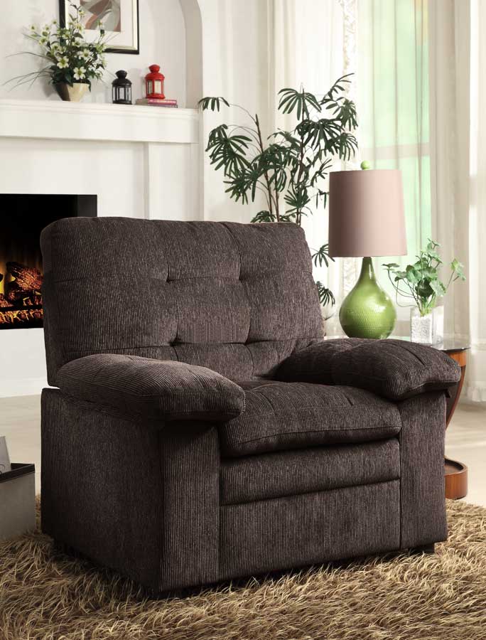 Homelegance Charley Chair - Chocolate Chenille