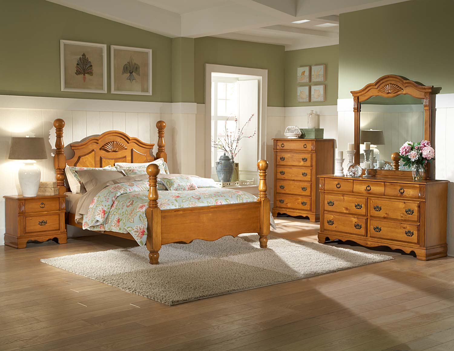 Homelegance Archdale Bedroom Set - Pine