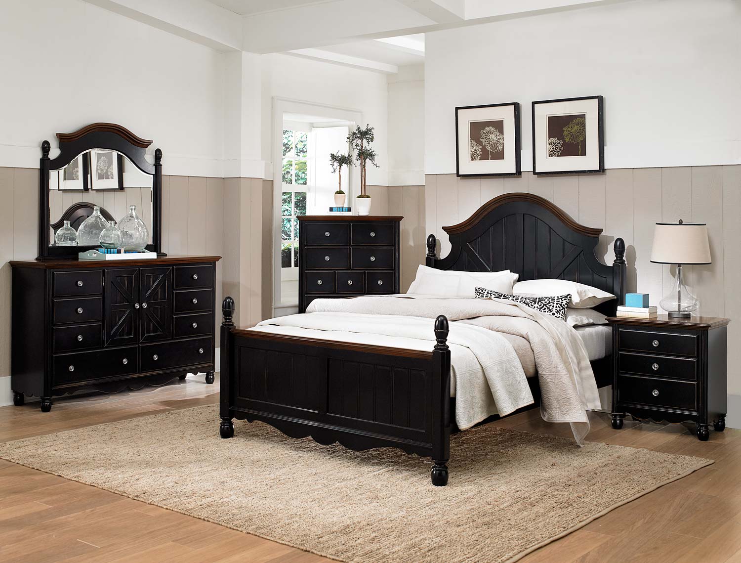 Homelegance Loretta Bedroom Set - Black Sand through Homelegance Loretta Bedroom Set - Black Sand through