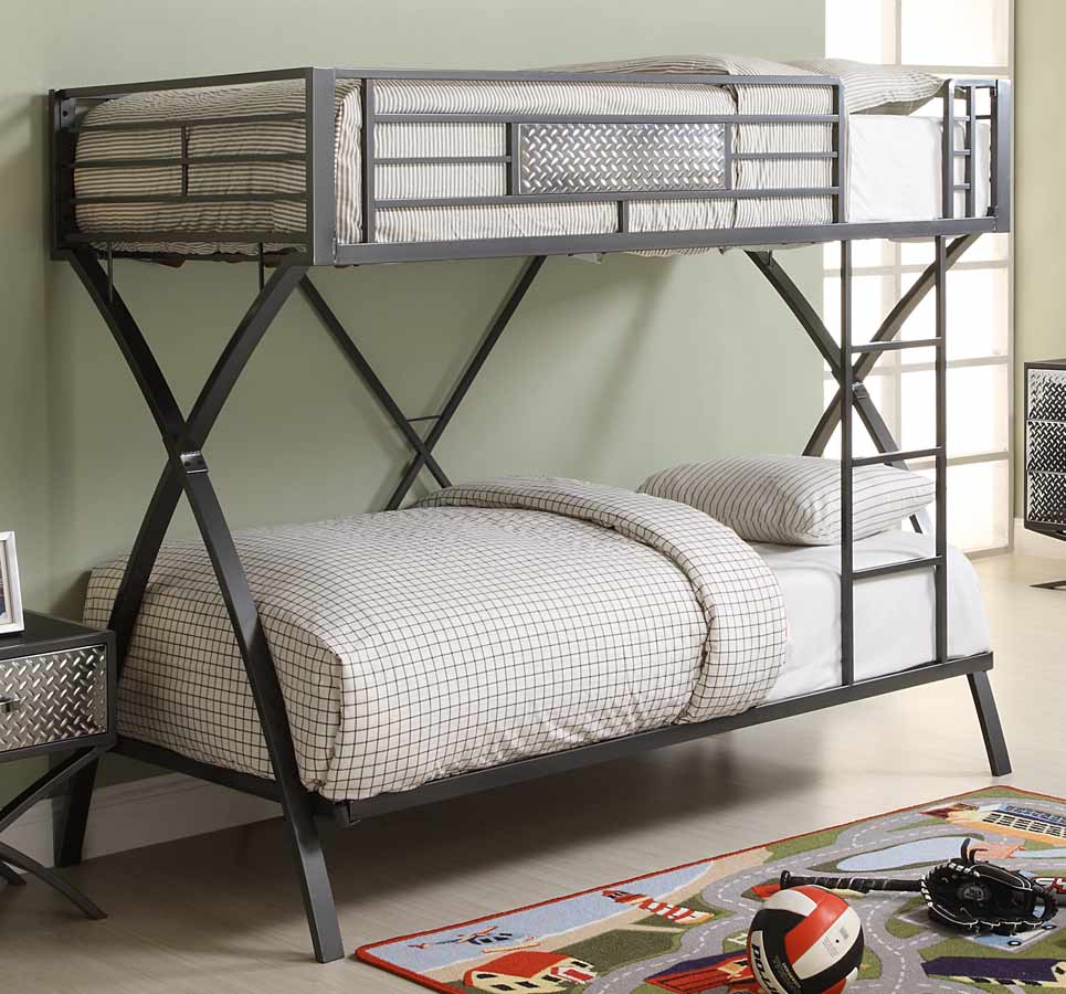 Homelegance Spaced Out Twin-Twin Bunk Bed