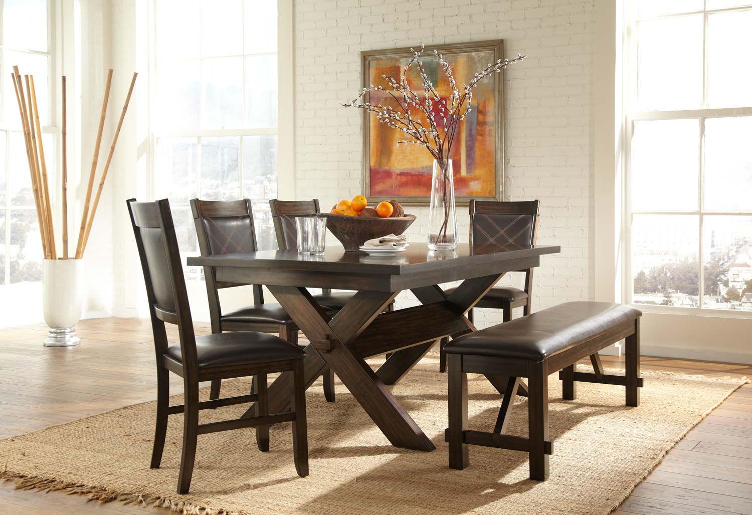 Homelegance Roy Dining Set - Espresso Homelegance Roy Dining Set - Espresso