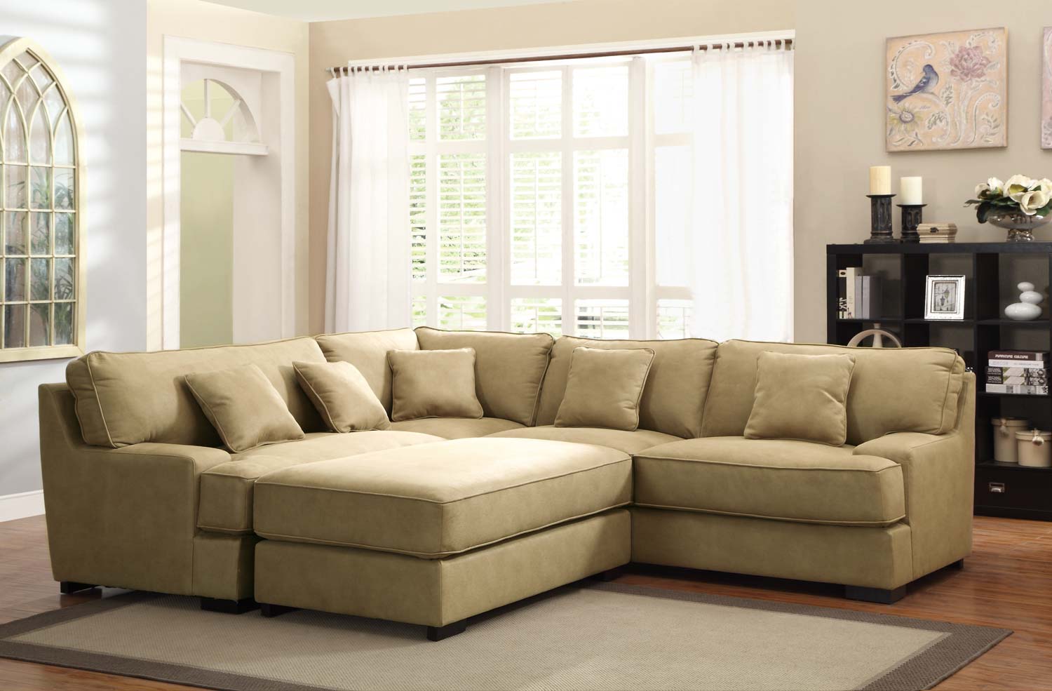 Homelegance Minnis Sectional Sofa Set - Beige
