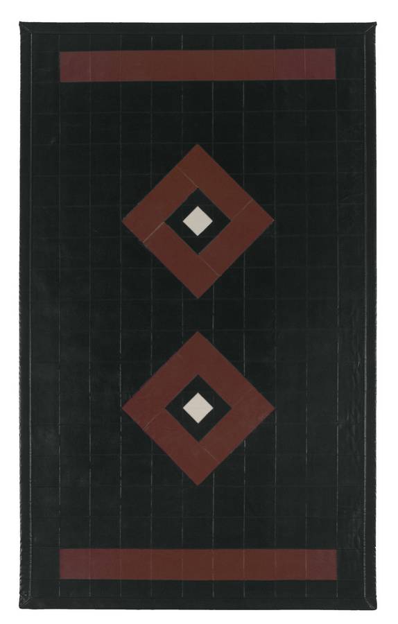 Art Leather - Diamond - Black-Brown - Hellenic Rug Art Leather - Diamond - Black-Brown - Hellenic Rug