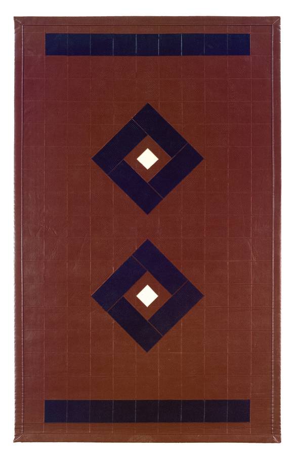 Art Leather - Diamond - Brown-Black - Hellenic Rug Art Leather - Diamond - Brown-Black - Hellenic Rug