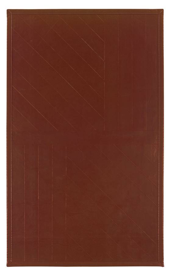 Art Leather - Contemporary - Brown - Hellenic Rug Art Leather - Contemporary - Brown - Hellenic Rug