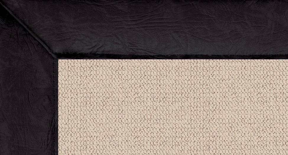 Athena - Natural-Black Leather - Hellenic Rug Athena - Natural-Black Leather - Hellenic Rug