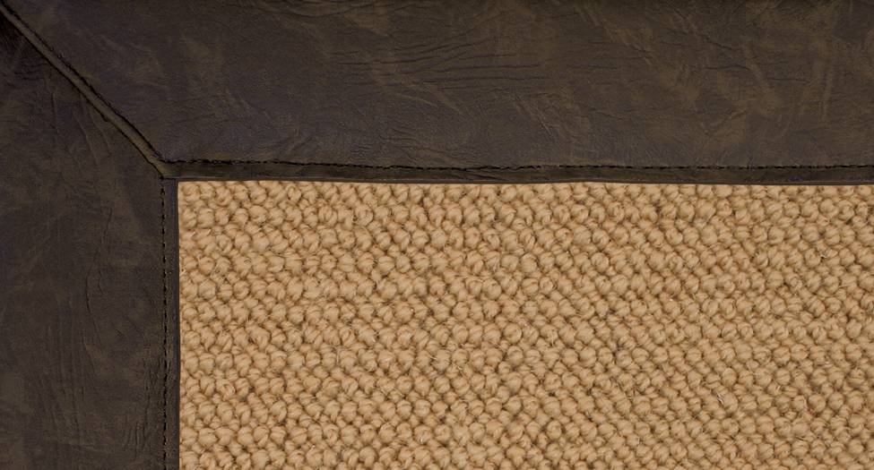 Athena - Sisal-Dark Green Leatehr - Hellenic Rug Athena - Sisal-Dark Green Leatehr - Hellenic Rug