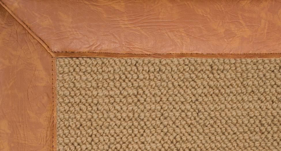 Athena - Sisal-Gold Leather - Hellenic Rug Athena - Sisal-Gold Leather - Hellenic Rug