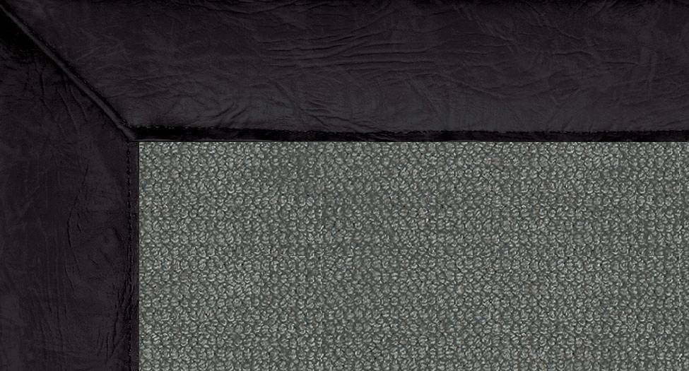 Athena - Charcoal-Black Leather - Hellenic Rug Athena - Charcoal-Black Leather - Hellenic Rug
