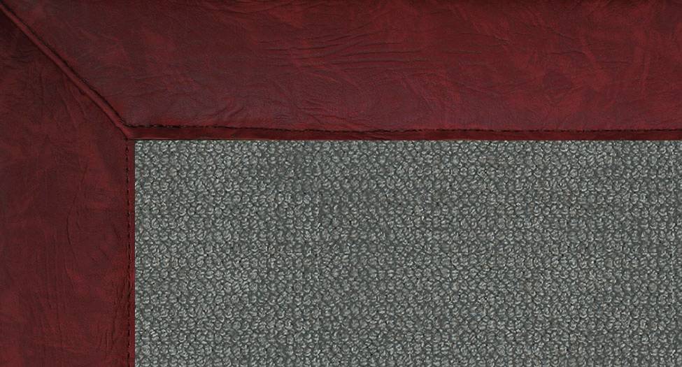 Athena - Charcoal-Burgundy Leather - Hellenic Rug Athena - Charcoal-Burgundy Leather - Hellenic Rug