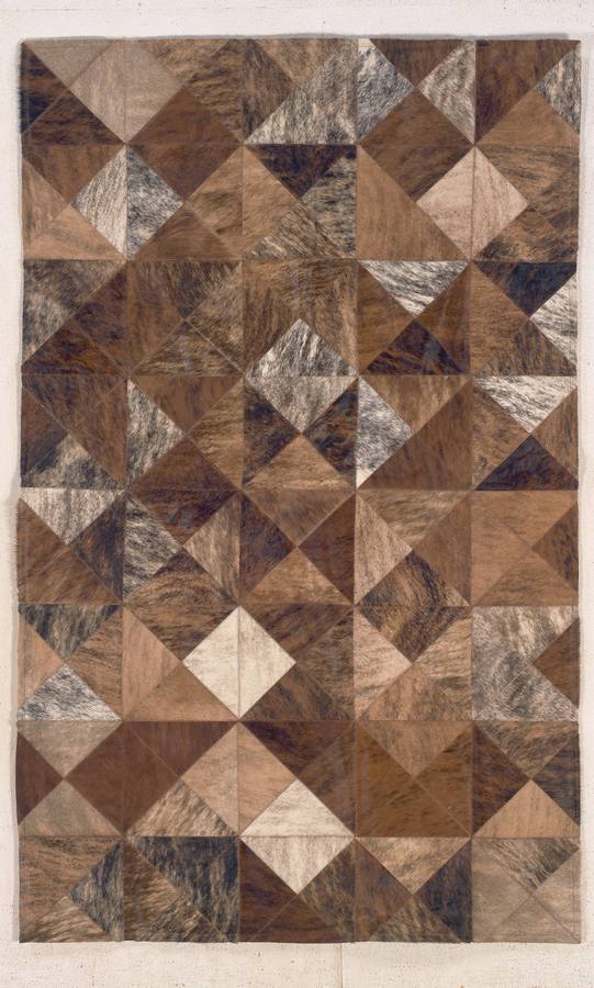 Cow Hide Patchwork - Diamond - Brown - Hellenic Rug Cow Hide Patchwork - Diamond - Brown - Hellenic Rug