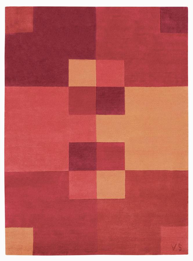 Napoli - Structure - Red-Orange - Hellenic Rug Napoli - Structure - Red-Orange - Hellenic Rug