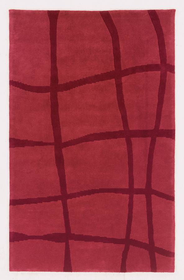 Napoli - Wavy Stripe - Red - Hellenic Rug Napoli - Wavy Stripe - Red - Hellenic Rug