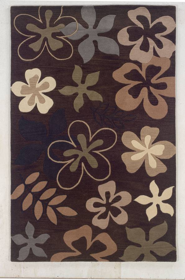Palermo - Floral Medley - Chocolate - Hellenic Rug Palermo - Floral Medley - Chocolate - Hellenic Rug