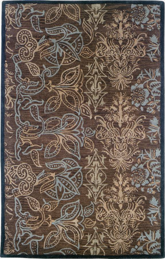 Palermo - Etchings - Dark Brown-Spa Blue - Hellenic Rug Palermo - Etchings - Dark Brown-Spa Blue - Hellenic Rug