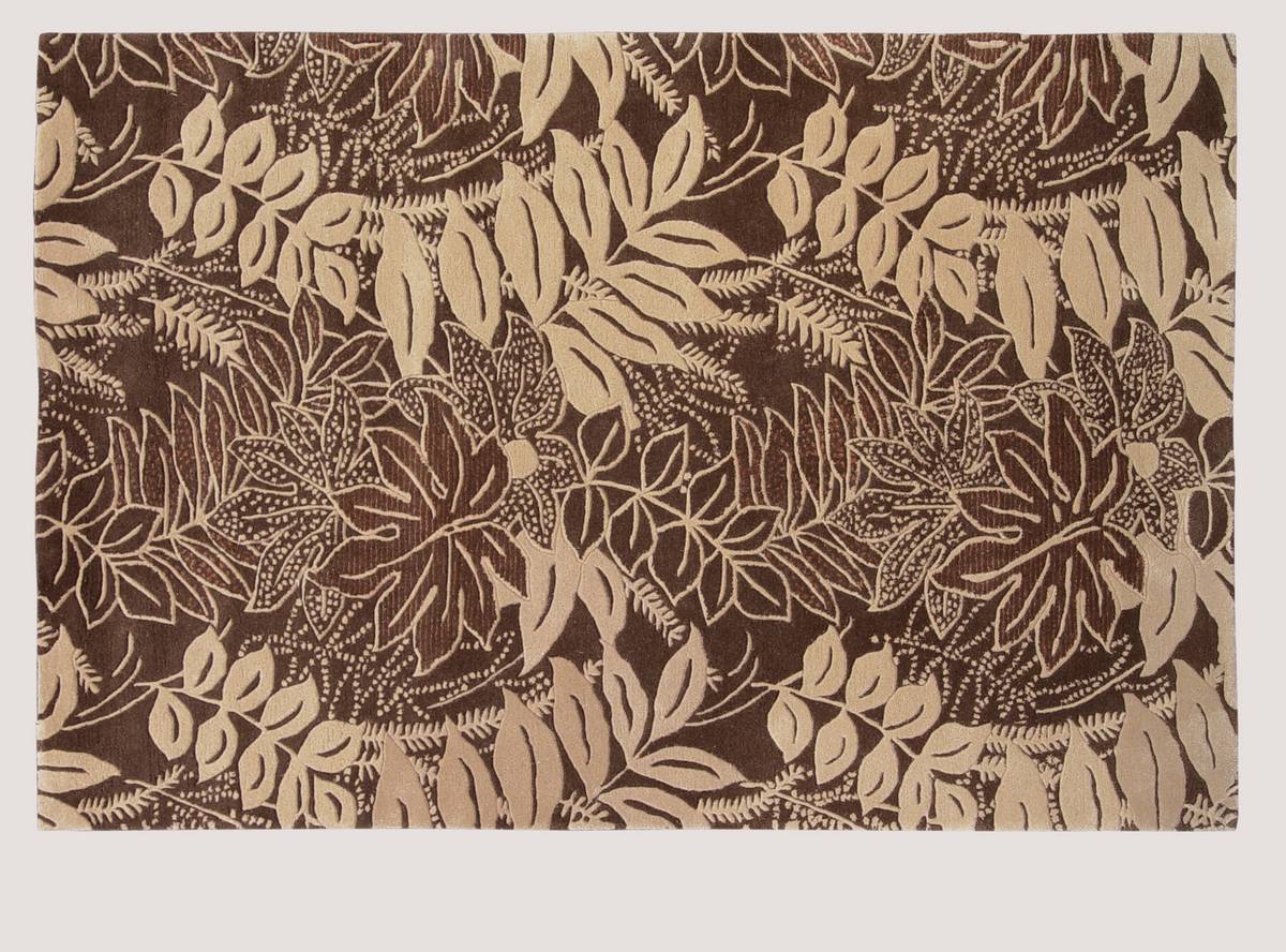 Palermo Premium - Tropics - Chocolate-Ivory - Hellenic Rug Palermo Premium - Tropics - Chocolate-Ivory - Hellenic Rug