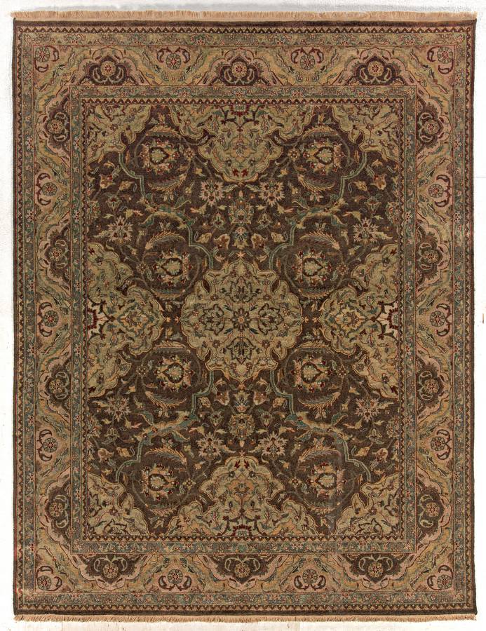 Private Reserve - Hard Twist Medallion - Chocolate - Hellenic Rug Private Reserve - Hard Twist Medallion - Chocolate - Hellenic Rug