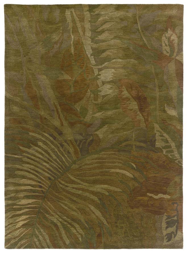 Rain Forest - Foliage - Ivory-Navy - Hellenic Rug Rain Forest - Foliage - Ivory-Navy - Hellenic Rug
