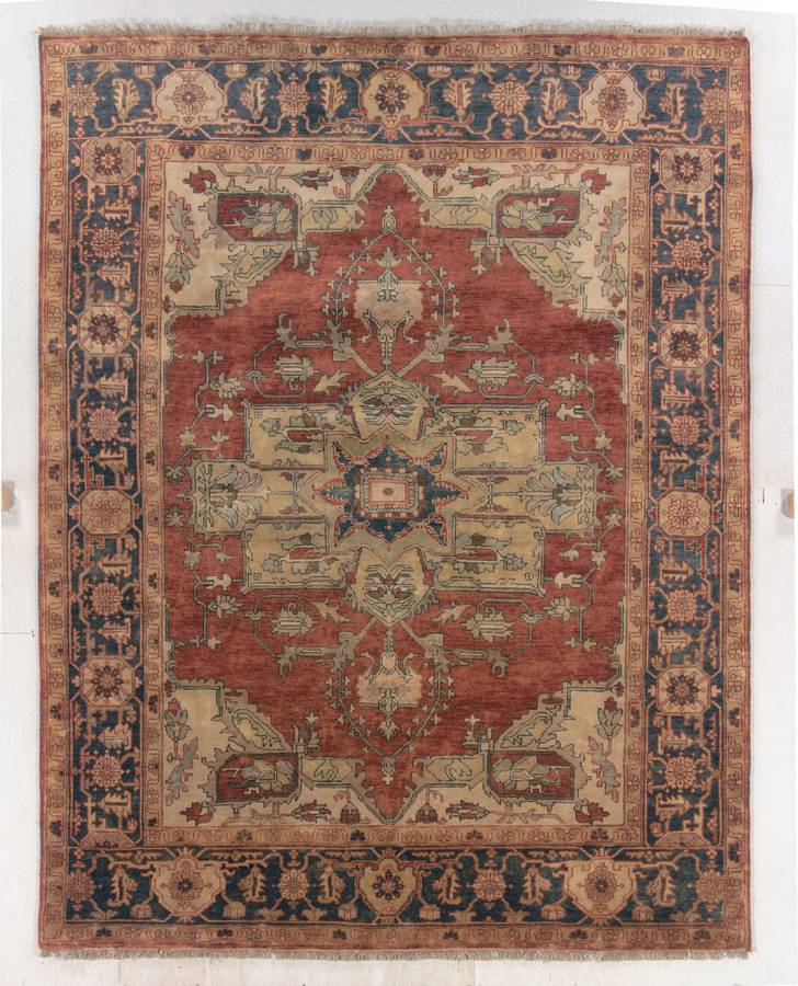 Serapi - Brick-Navy - Hellenic Rug Serapi - Brick-Navy - Hellenic Rug
