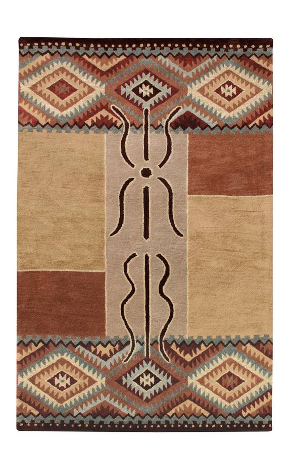 Spirit - Santa Fe - Gold-Wine - Hellenic Rug Spirit - Santa Fe - Gold-Wine - Hellenic Rug